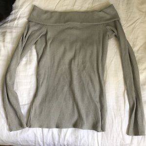 cutest off the shoulder sweater